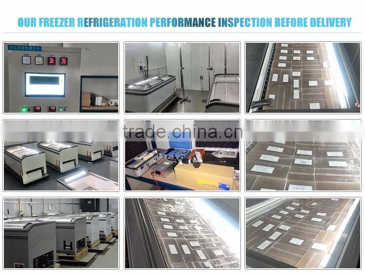 Air cooler with double sliding glass doors for ice cream