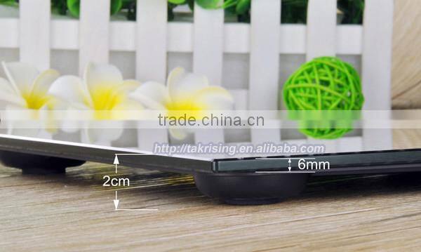 180kg Black Color Design Glass Personal Weight Scale