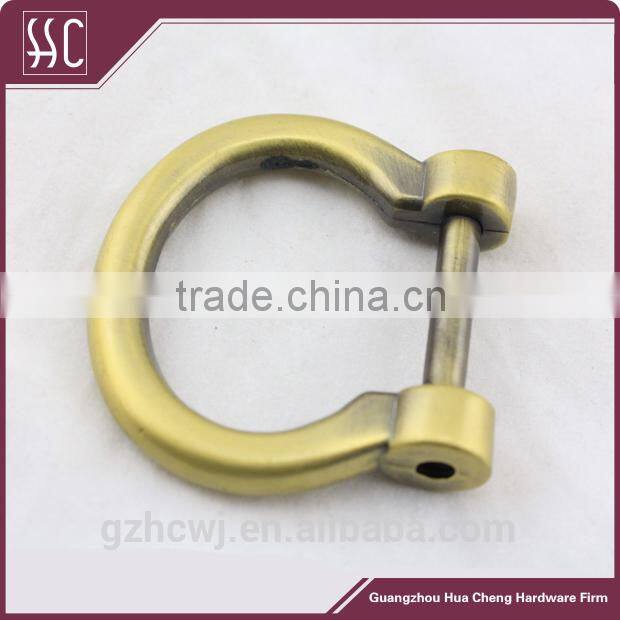 D ring for handbag,screw metal D ring,open d ring for handbag accessory