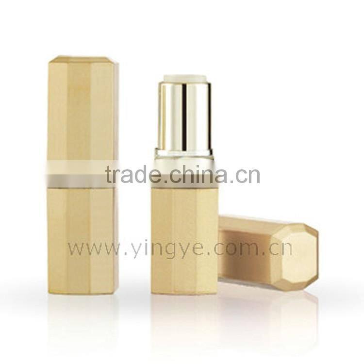 Red drop shape liquid cosmetic container with brush