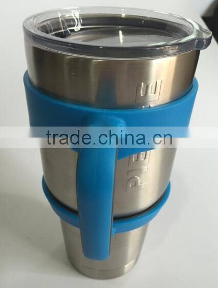 2016 latest selling product 30oz stainless steel beer tumbler with big handle