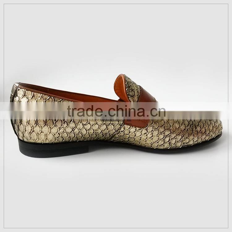 2016 Men Genuine Leather Shoe Arrival Animal Leather Shoe Collections
