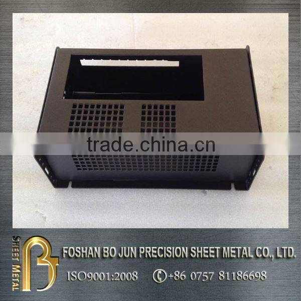 China manufacturing customized Foshan Bo Jun precision metal chassis with black powder coating