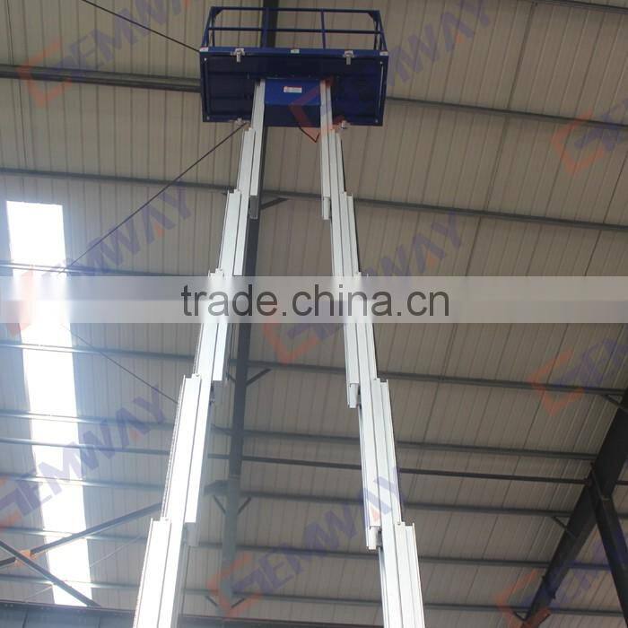 CE approved vertical electric man lift price