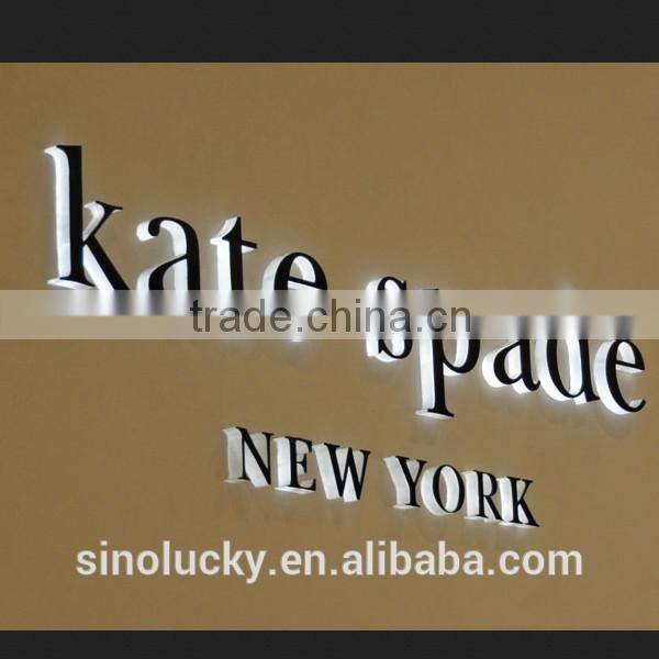 Custom led edge lit sign used in outdoor signage with 7 colors