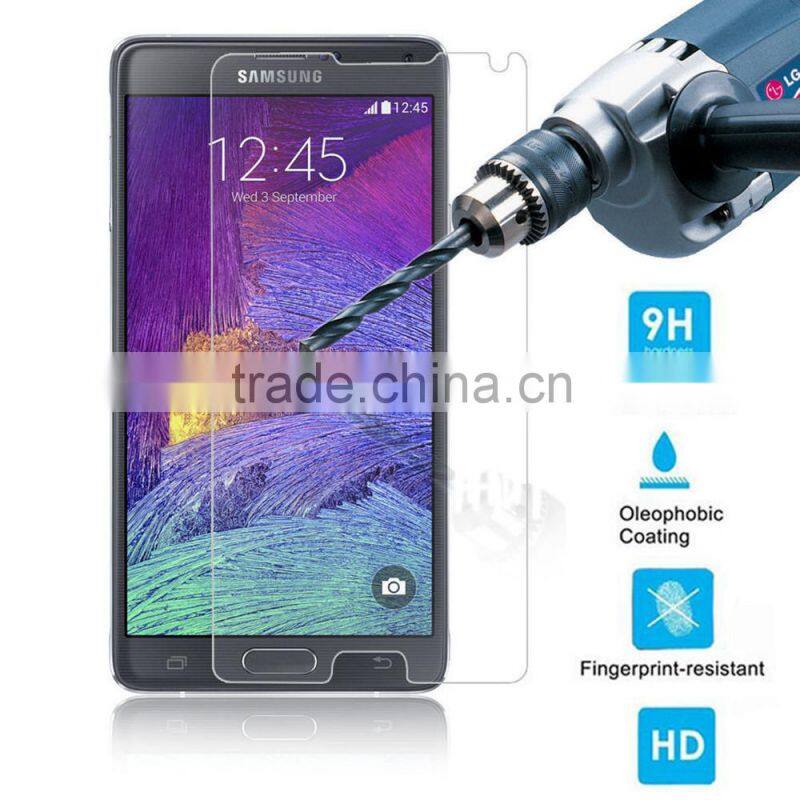 Factory price top quality for samsung galaxy note 4 screen protector,9H 2.5D tempered glass screen protector for samsung note 4