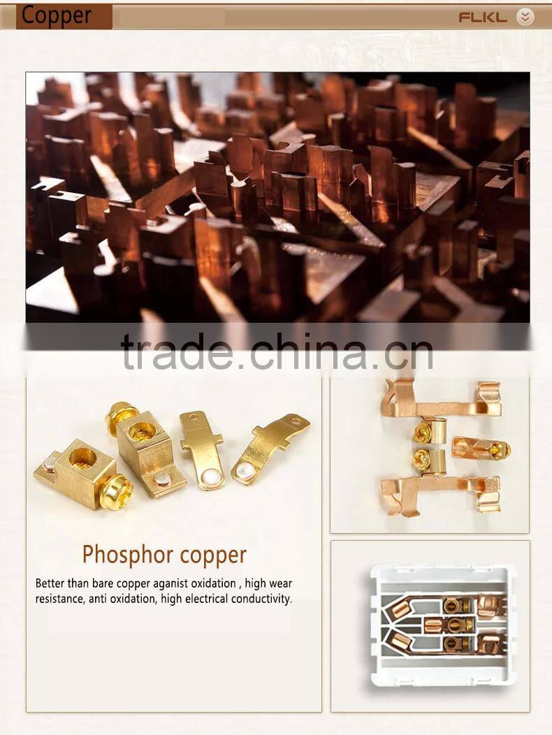 top quality PC material switch 1 gang 1 way switch