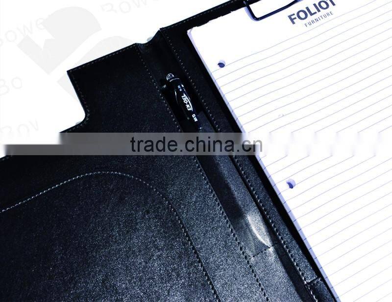 A4 pu custom restaurant leather menu cover