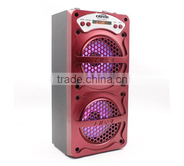 Popular vertical boombox, hot sale USB SD TF bluetooth speaker, X-BASS wooden speaker