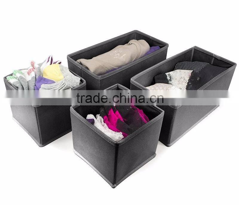 Closet / Dresser Storage Drawer Organizer Basket for Bras, Socks, Underwear, Tie, Scarves, Gloves and more - 6 Piece