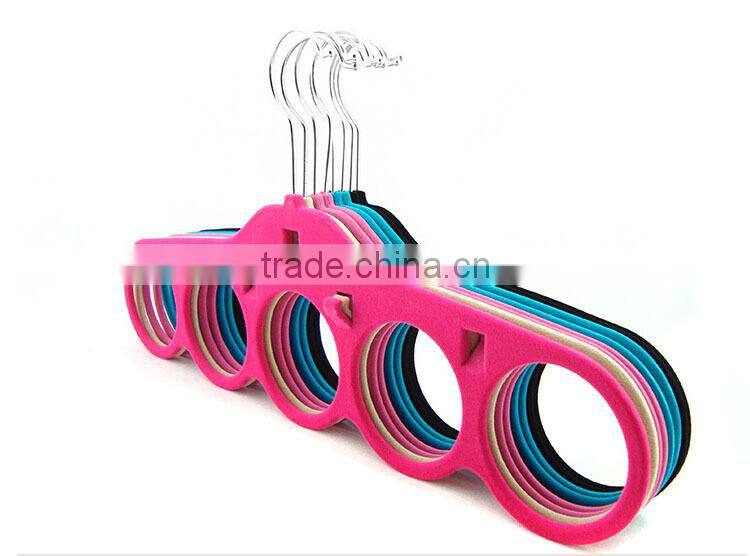 Velvet Hanging Accessory Organizer ,Scarf Tie Hanger Rack