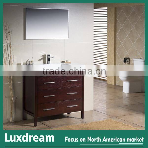 48" Cherry red solid wood bathroom vanity furnitures of house