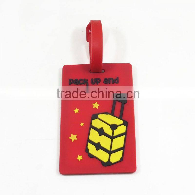 Yiwu Manre wholesale silicone/ pvc custom bag tag promotional fancy luggage tag