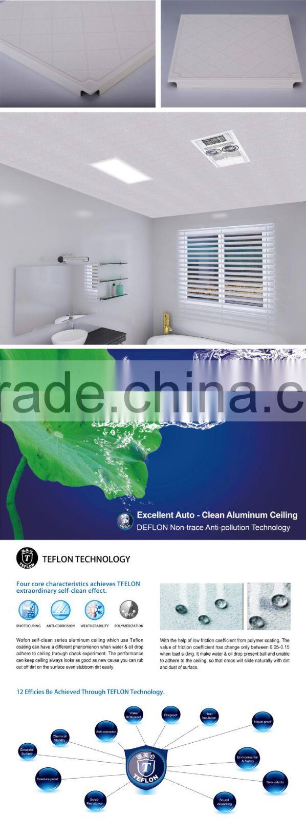 fireproof false ceiling materials,kitchen ceiling material,modern ceiling material