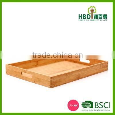2016 New Design Wood Bamboo Serving Tray