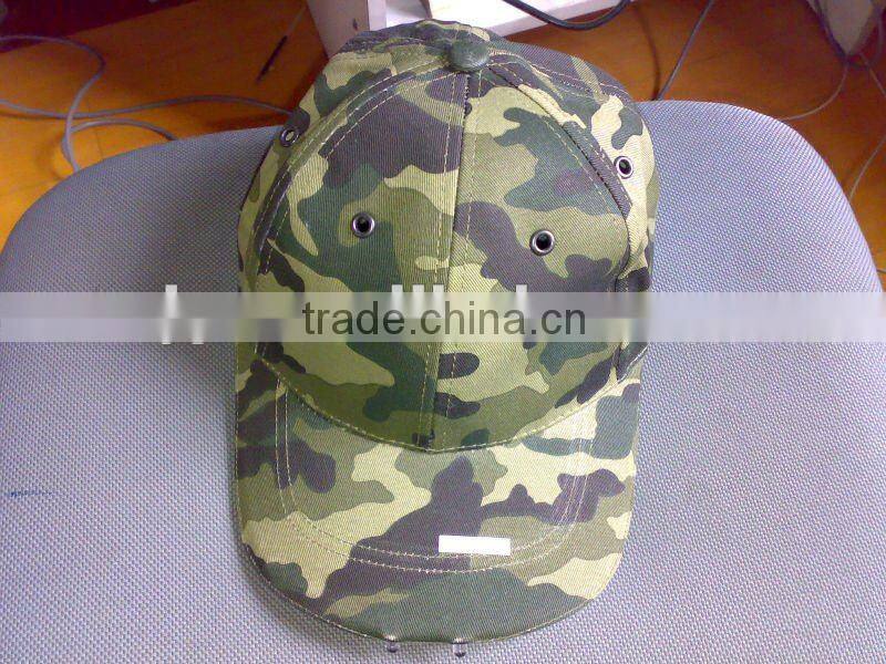 Camouflage LED hunting caps LED light