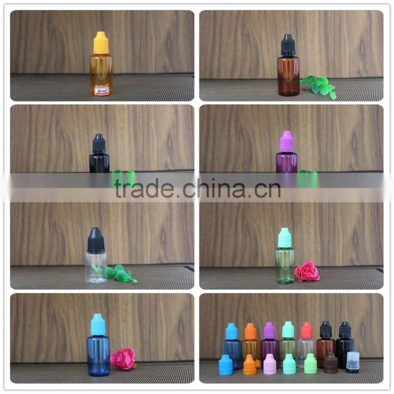 30ml PET bottles with needle cap bottle cap with plastic e-liquid bottle