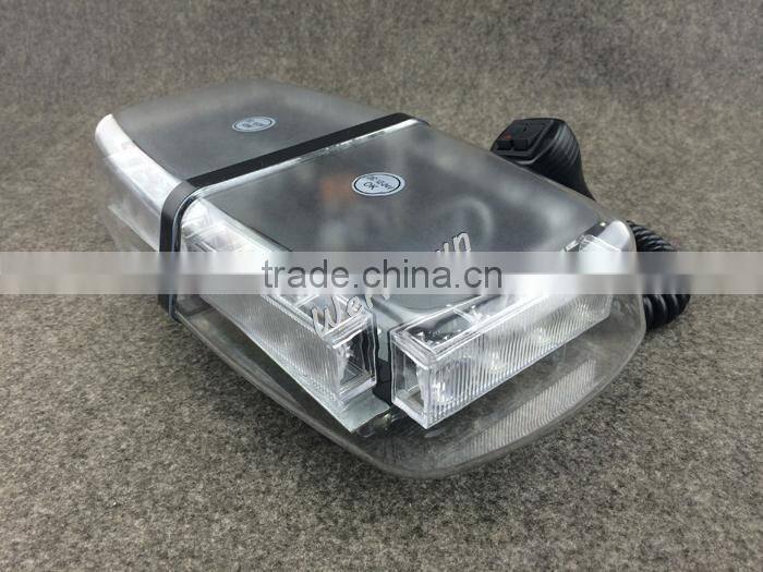 DC12V-24V led lightbar, 24 LED 24W Beacon light with Magnets ,Emergency Strobe Light bar 4 colors LED warning Light