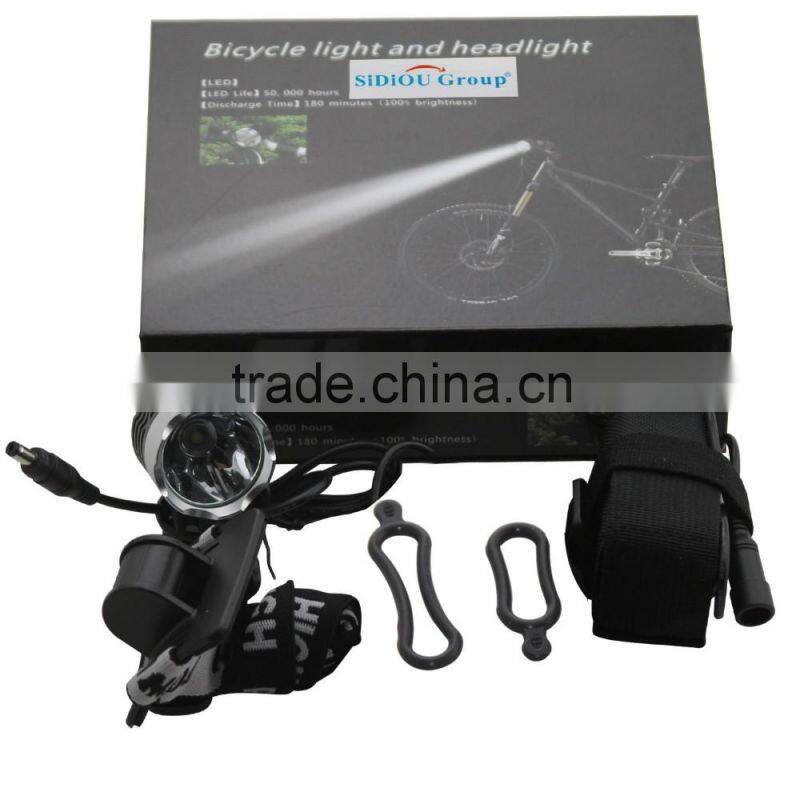 3 Modes Waterproof 10W 1200Lm XM-L2 T6 LED Headlight Headlamp Flashlight Head Torch Light Lamp Bicycle Bike Light Torch set