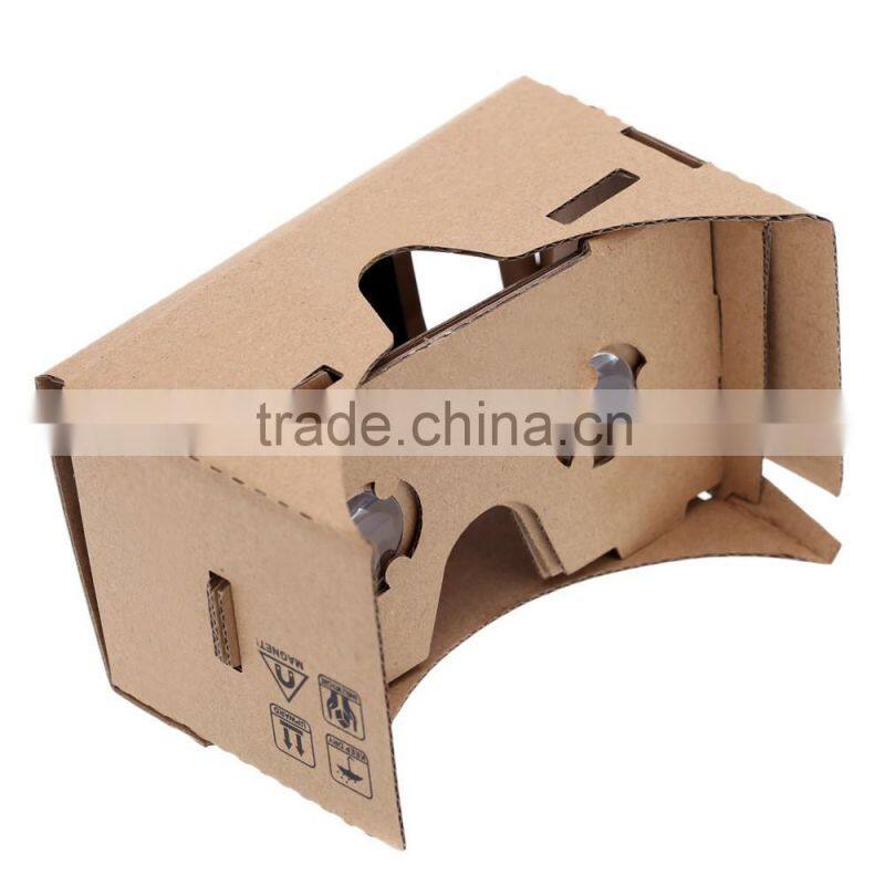 Virtual Reality VR Google Glasses Google Cardboard 3D Glasses for Mobile Phone 5.0 Screen + Adjustable Head Mout Strap Belt