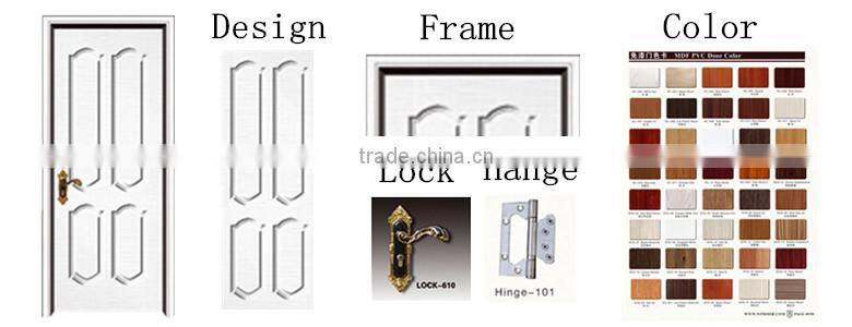 china supplier hot sale pvc sound proof wooden door