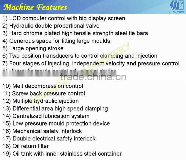 full automatic injection molding machine for pet bottle and cap