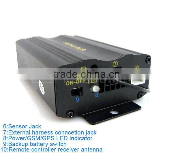 The original Real time GSM/GPRS/GPS Remote Control Shake Sensor Car GPS Tracker TK103B
