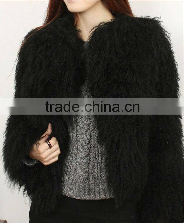fashion style tibet sheep fur coat 1329