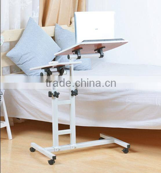 adjustable double tube metal computer holder laptop stand pc mount bracket rack