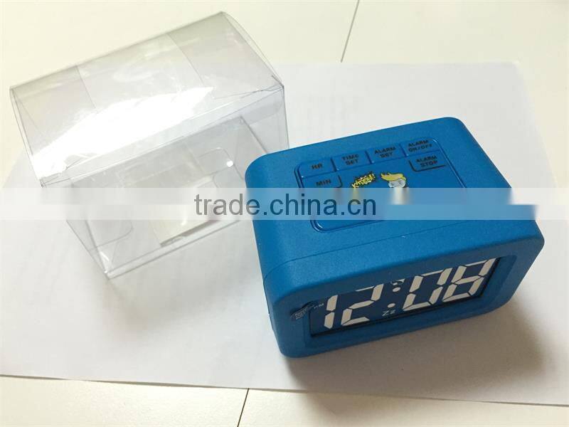 1688 clock movements silicone alarm clock for home decor