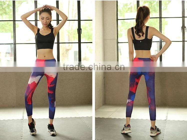 yoga products india women sportswear legging custom wholesale colorful compression stetch sportswear tights workout leggings