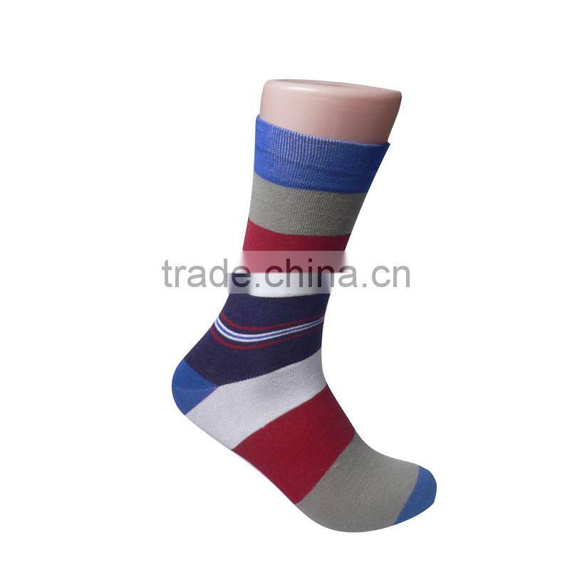 GSM-157 bulk sell custom design bamboo socks with stripe lines