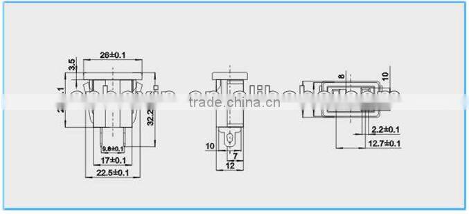 Top quality 2 pin ac power socket