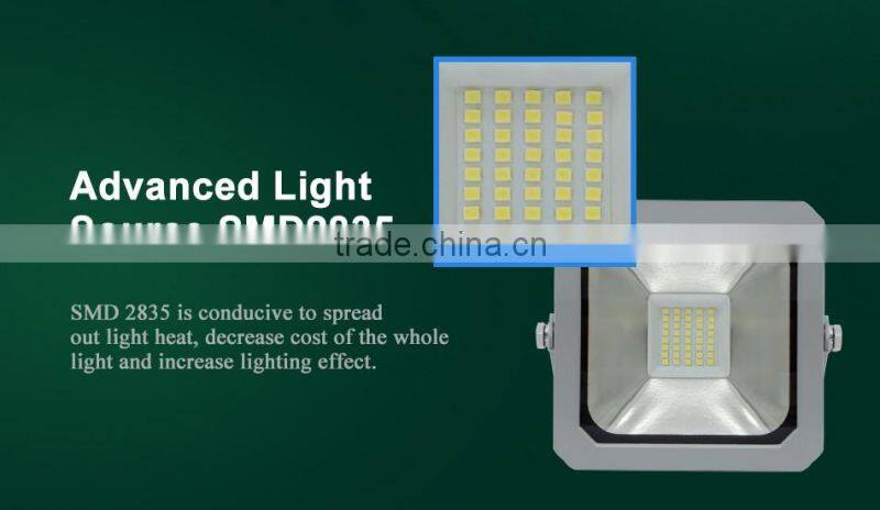 outdoor waterproof ip65 high lumens smd2835 50w led floodlight PF>0.95 85lm/w China manufacturer