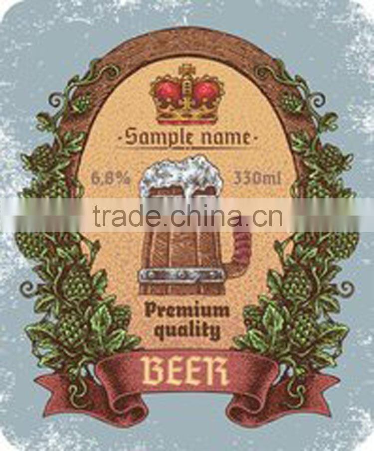 2016 vintage beer label