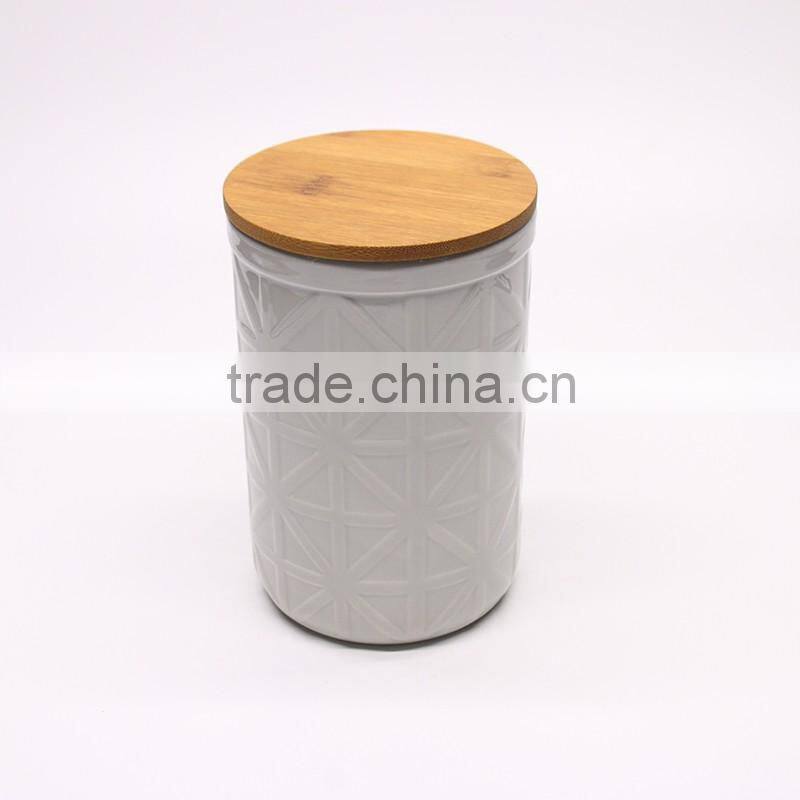 2016 Popular custom design seal ceramic different size spice jar seal with lid