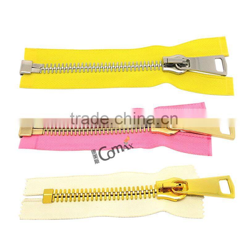 Fashion metal corn type teeth zip factory wholesale
