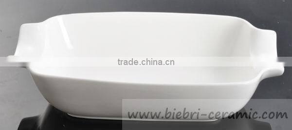 Rectangular Shape Luxury Super White Hotel And Restaurant Rice Soup Dessert Salad Pasta Serving Bowls By Ceramic Porcelain Fine
