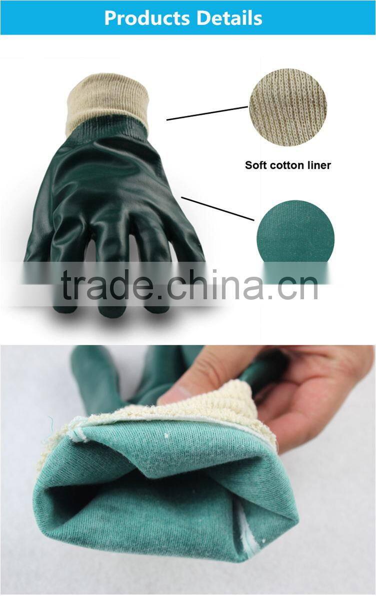 Cheap price for pvc coated cotton knitted hand work gloves