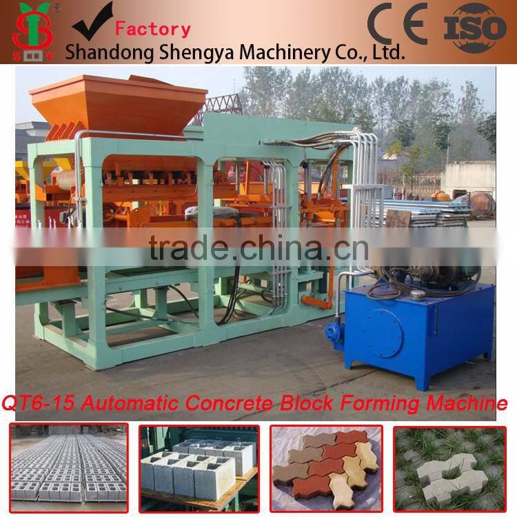 Special QT6-15 Interlocking Block and Hollow Block Making Machine