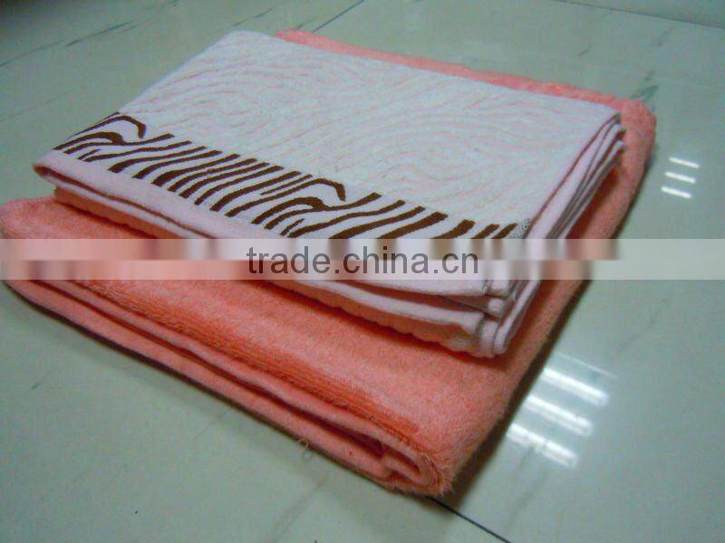 Hemstitched bath towel