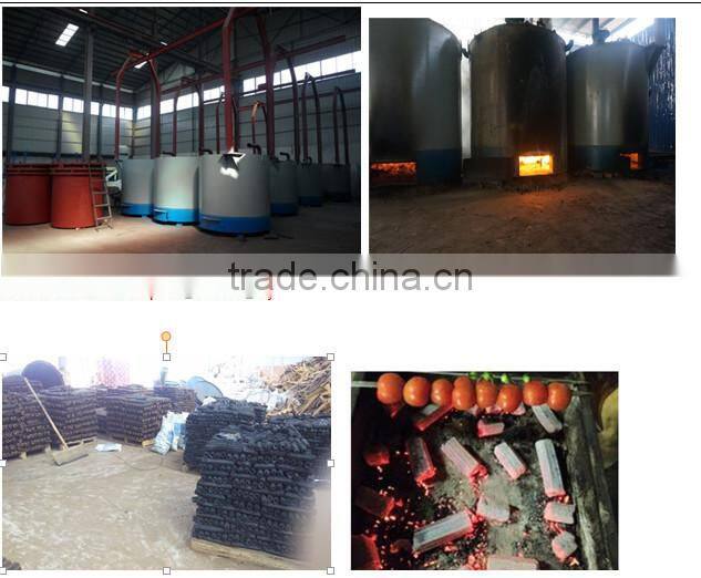 Gas-flow carbonization stove charcoal for active carbon