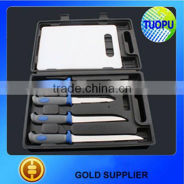 Supply fish knife kit with gloves,fish knife with cut proof glove,portable fishing kit with glove