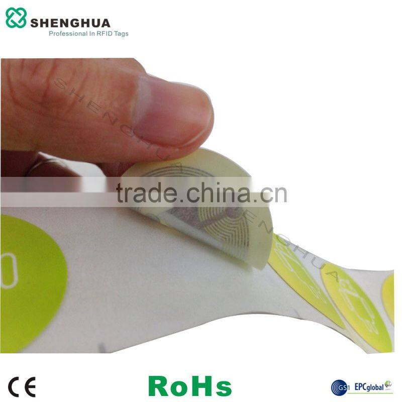 rfid 13.56mhz nfc sticker F08 nfc coin tag iso 14443a smart rfid label