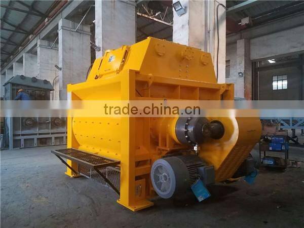2017 new design customized twin shaft concrete mixer with best price and after sale service