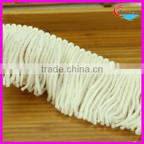 8cm Acrylic Fringe White Color