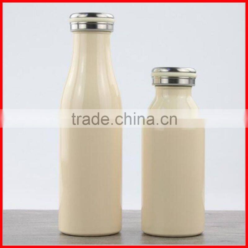 LOGO customized Stainless steel 304 wholesale Ms& children gift Milk bottle thermos flask vacuum cup
