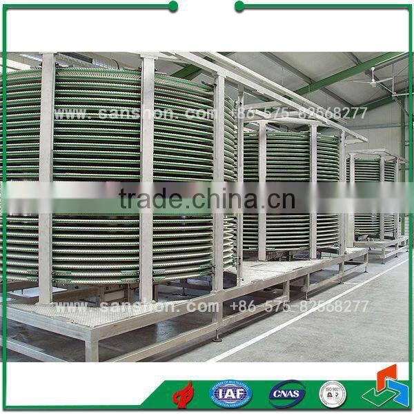 SSF Seafood and Vegetable Freezer IQF Spiral Freezer Chicken Freezing Machine