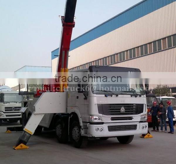 375 hp SINOTRUK HOWO 8*4 Heavy Duty Rotator Wrecker 30 Ton