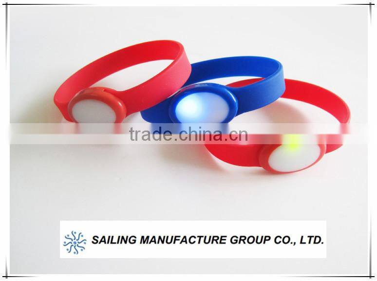 LED Silicon bracelet custom,silicon bracelet from china,top grade led silicone rubber wristband